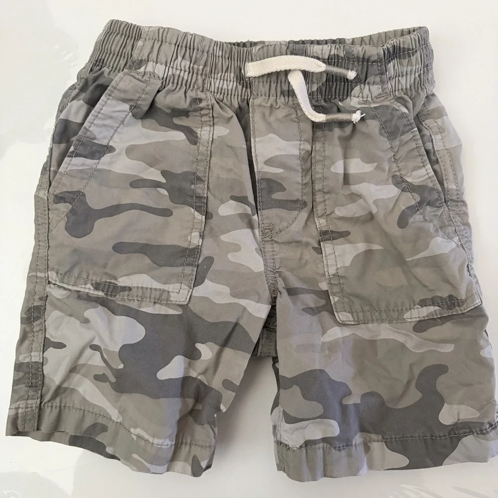 Gap Baby Boy Toddler 4T Camouflage Shorts Pull On Grey Spring Summer